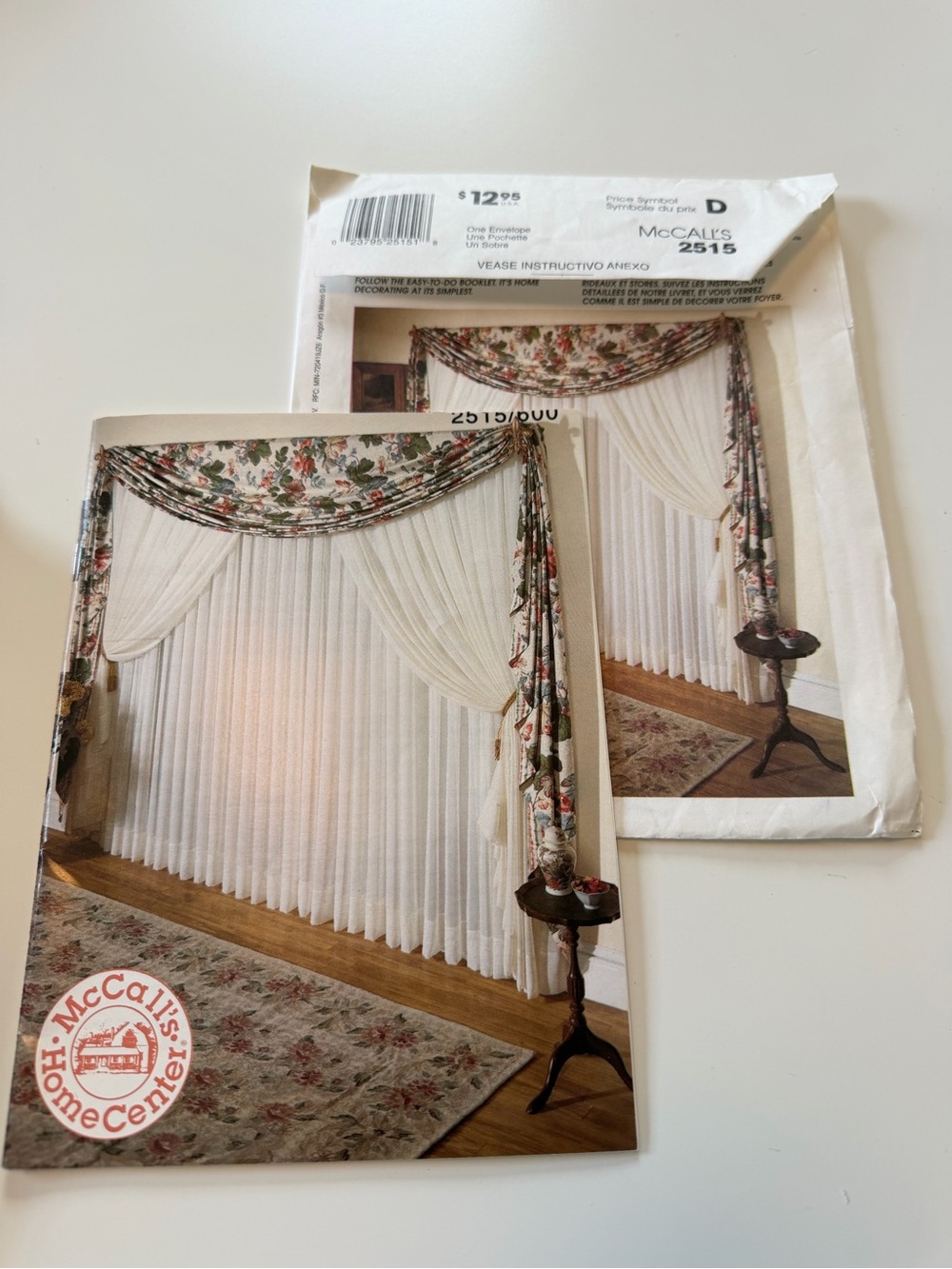 McCall’s Home Decorating Window Essentials 2515 Pattern -from 1999